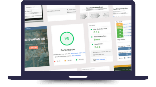 Performance tests holiday home website